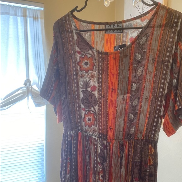 Bohemian Floral Dress - Picture 1 of 5